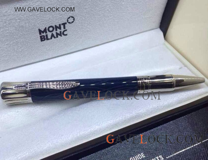 Mark Twain Blue Barrel Ballpoint Pen / Buy Montblanc Wholesale